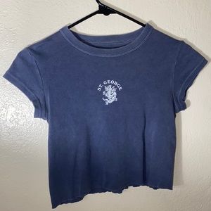 Cropped brandy tee
